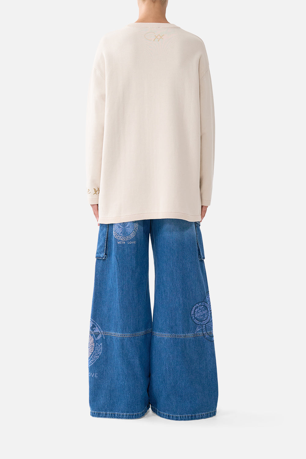 The CAMILLA BOXY CREW NECK JUMPER ARANJUEZ ANIMALIA