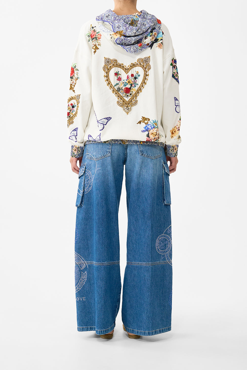 SILK BAND OVERSIZED HOODIE WITH POCKETS THE POTTERY PARLOUR
