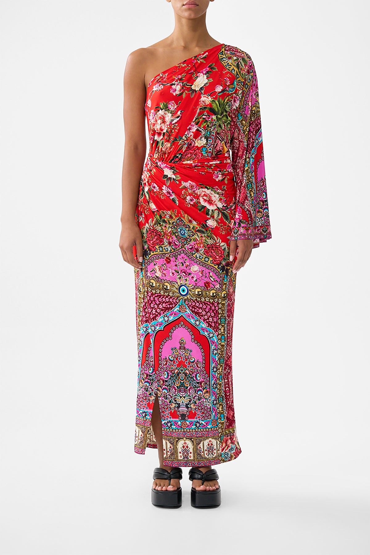 The CAMILLA ONE SHOULDER JERSEY DRESS HEIRLOOM EMPIREHEIRLOOM EMPIRE