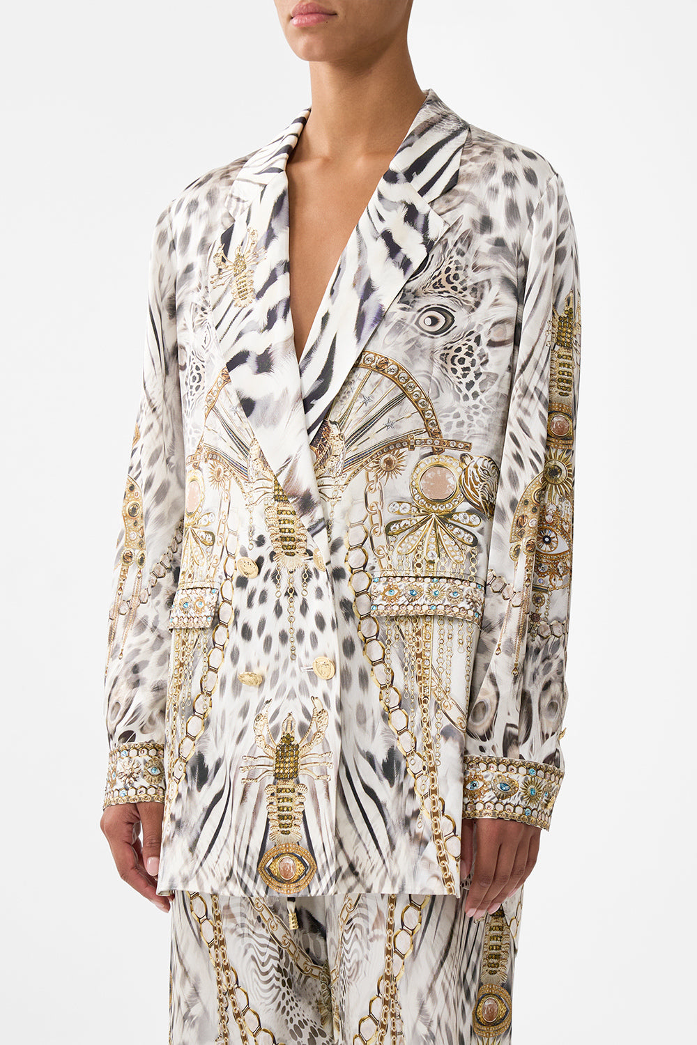 The CAMILLA DOUBLE BREASTED SOFT JACKET LADY LIONHEART