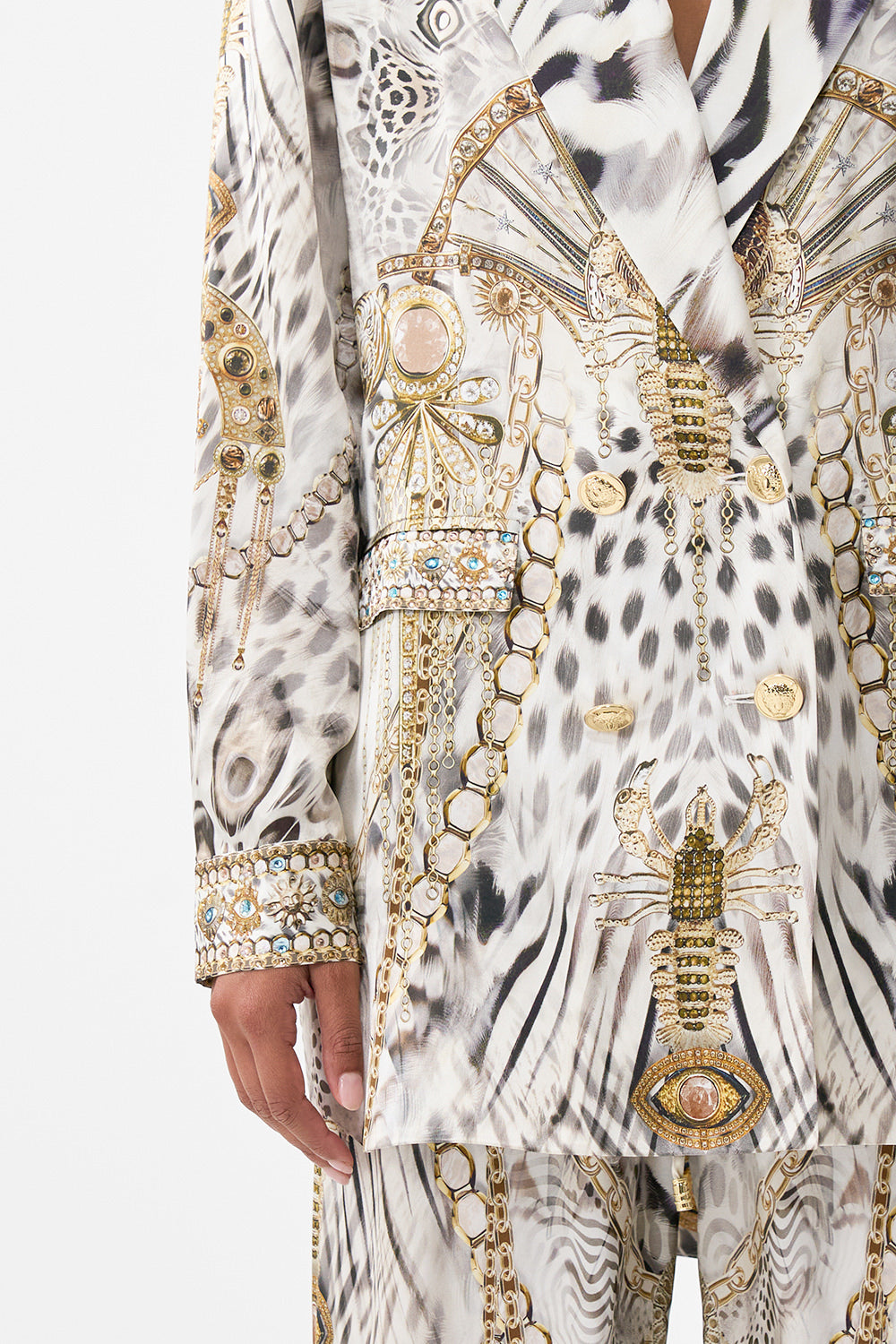 The CAMILLA DOUBLE BREASTED SOFT JACKET LADY LIONHEART