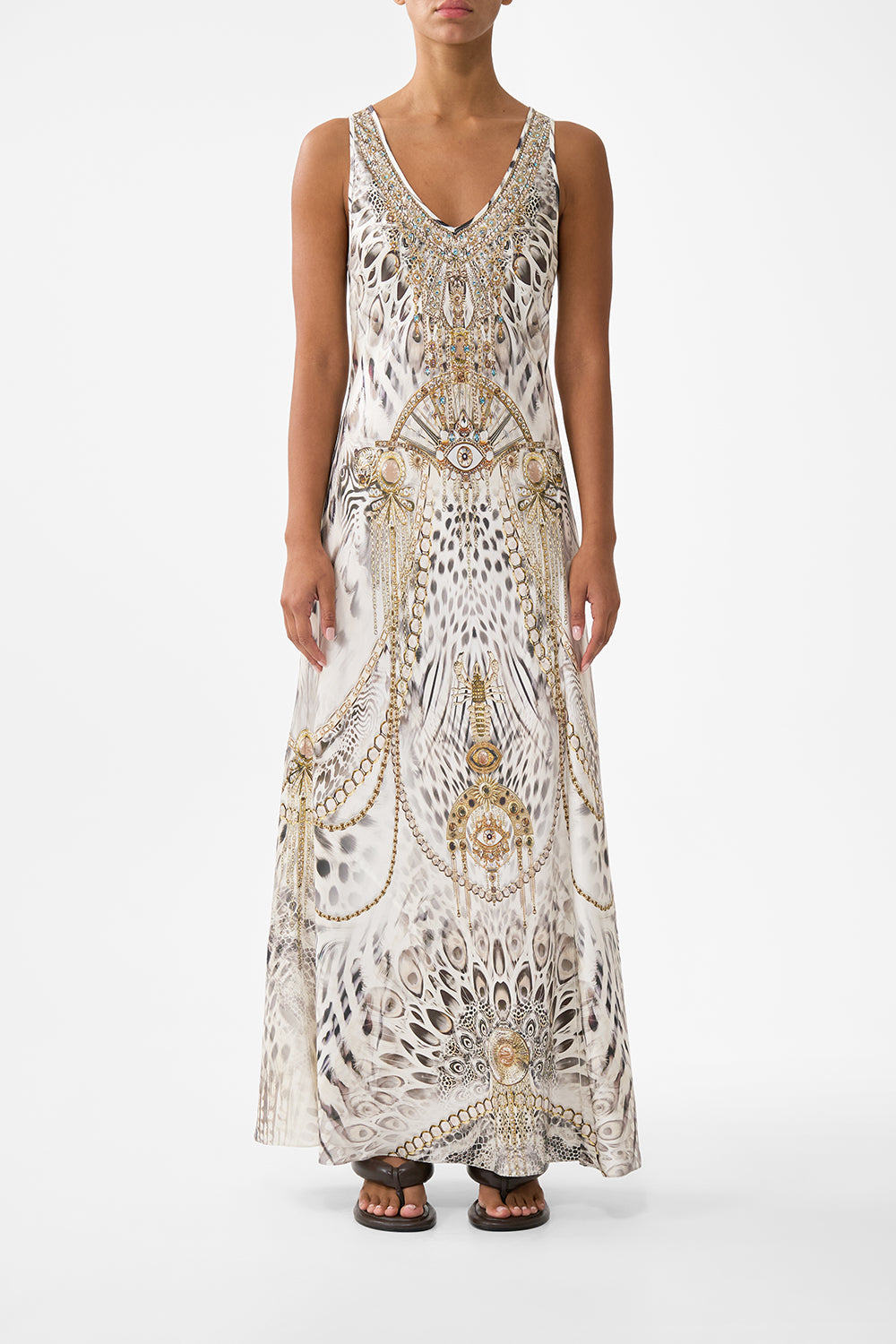 The CAMILLA BIAS CUT TANK DRESS LADY LIONHEARTLADY LIONHEART