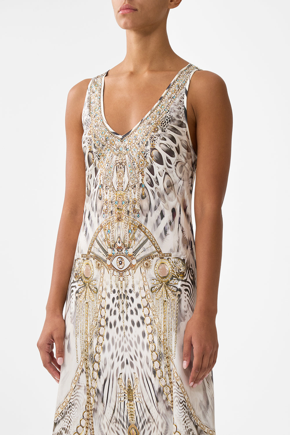 The CAMILLA BIAS CUT TANK DRESS LADY LIONHEART