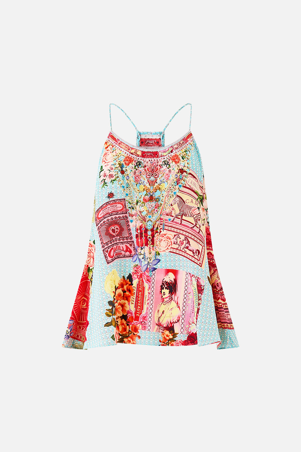 T-BACK SHOESTRING TOP PAPERS AND CURIOUS CAPERS