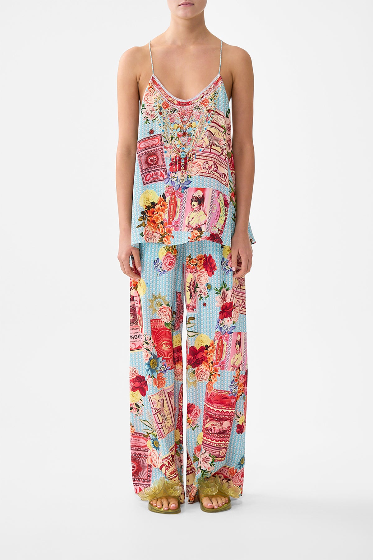 T-BACK SHOESTRING TOP PAPERS AND CURIOUS CAPERS