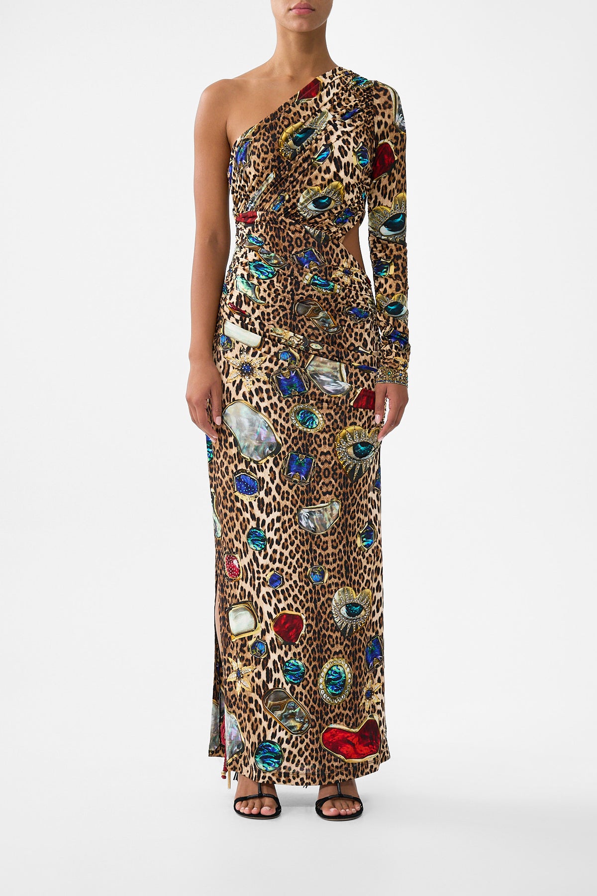 The CAMILLA ONE SHOULDER JERSEY CUT OUT DRESS NAZAR NIRVANANAZAR NIRVANA
