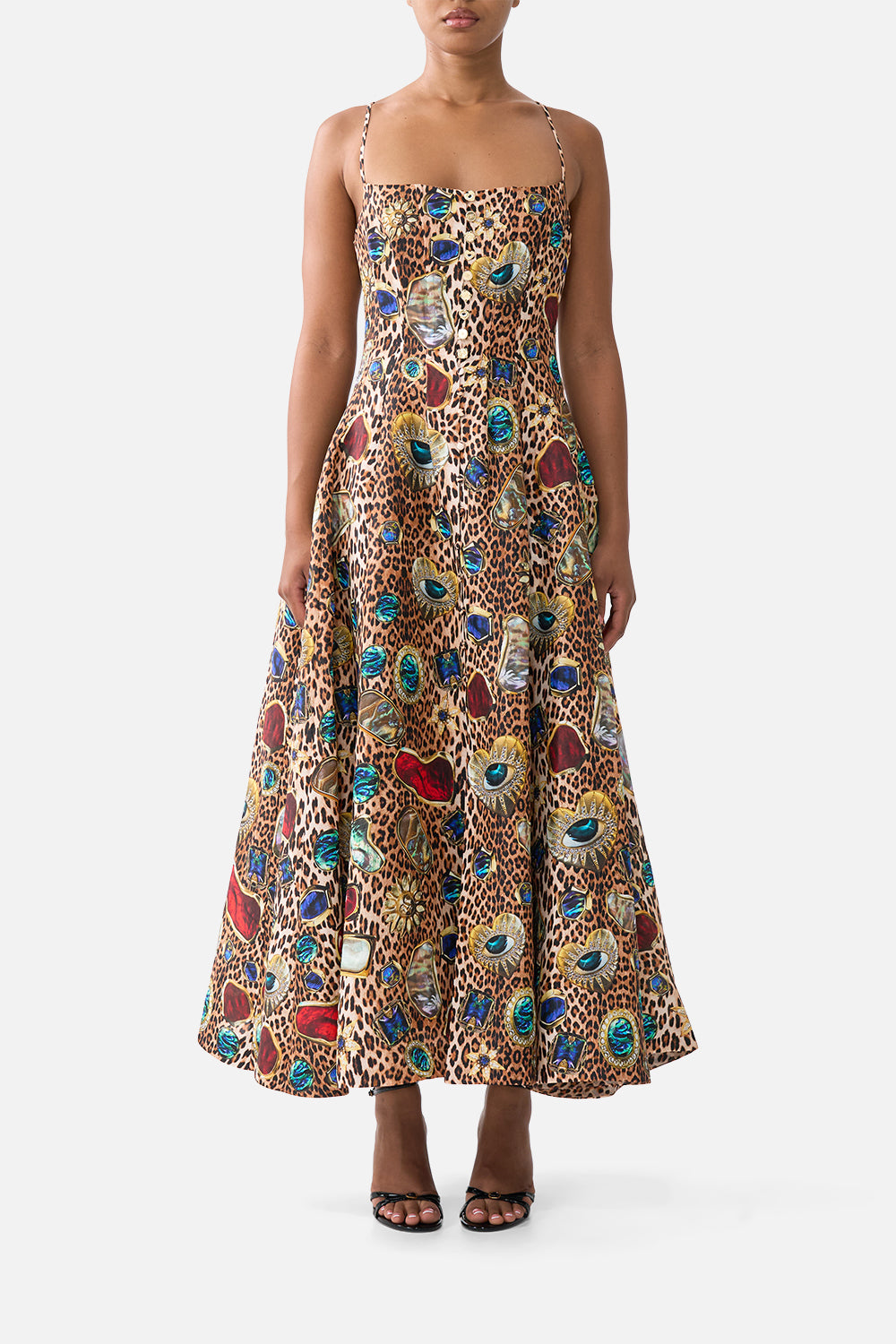 CORSET DRESS WITH LONG FLARED SKIRT NAZAR NIRVANA