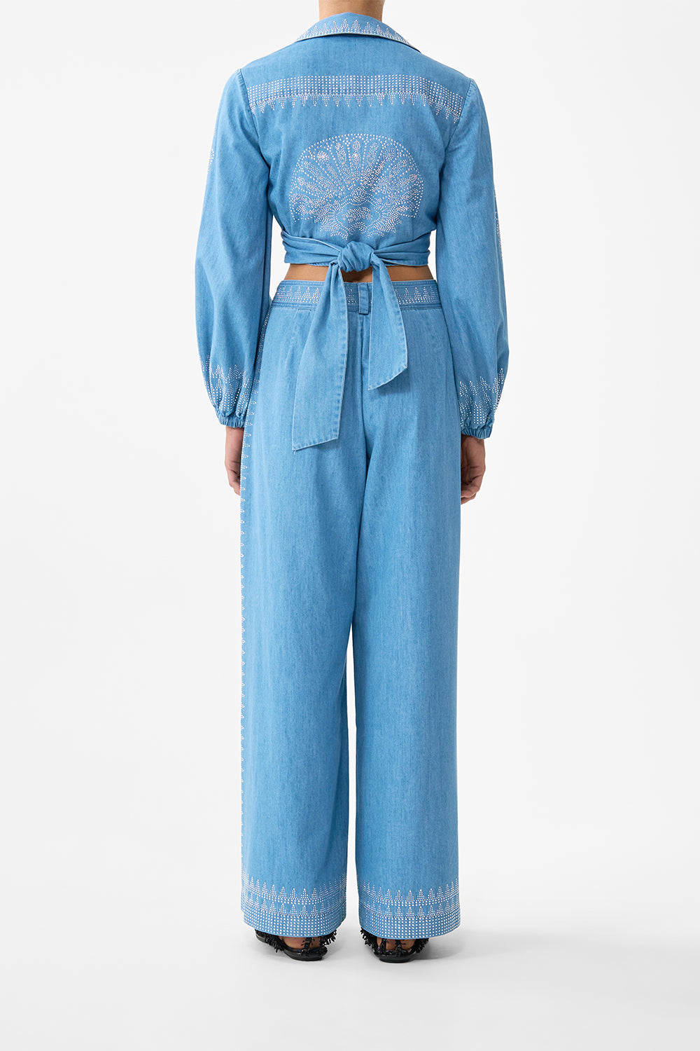 The CAMILLA FULL LENGTH WIDE LEG TROUSER THE HUM OF THE ALHAMBRA