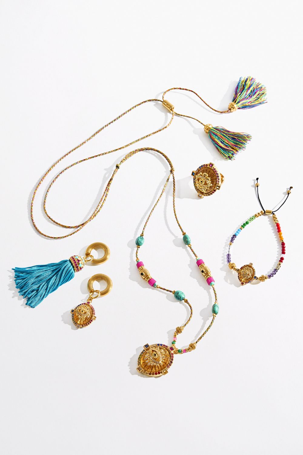 The CAMILLA SULTANS, SCRIBES & SHAMANS BEADED BRACELET GOLD