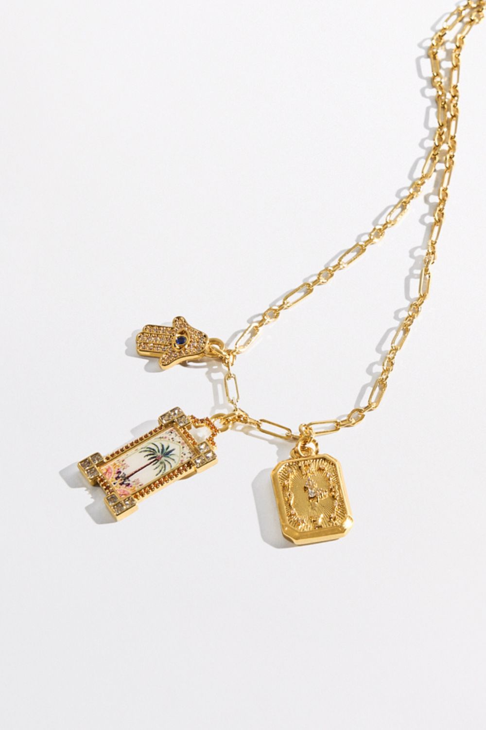 SULTANS, SCRIBES & SHAMANS PENDANT NECKLACE GOLD