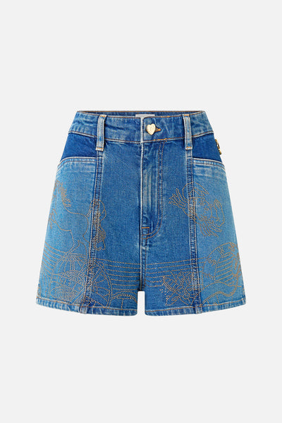 Denim Jenna Zodiac Zone Short | CAMILLA AU