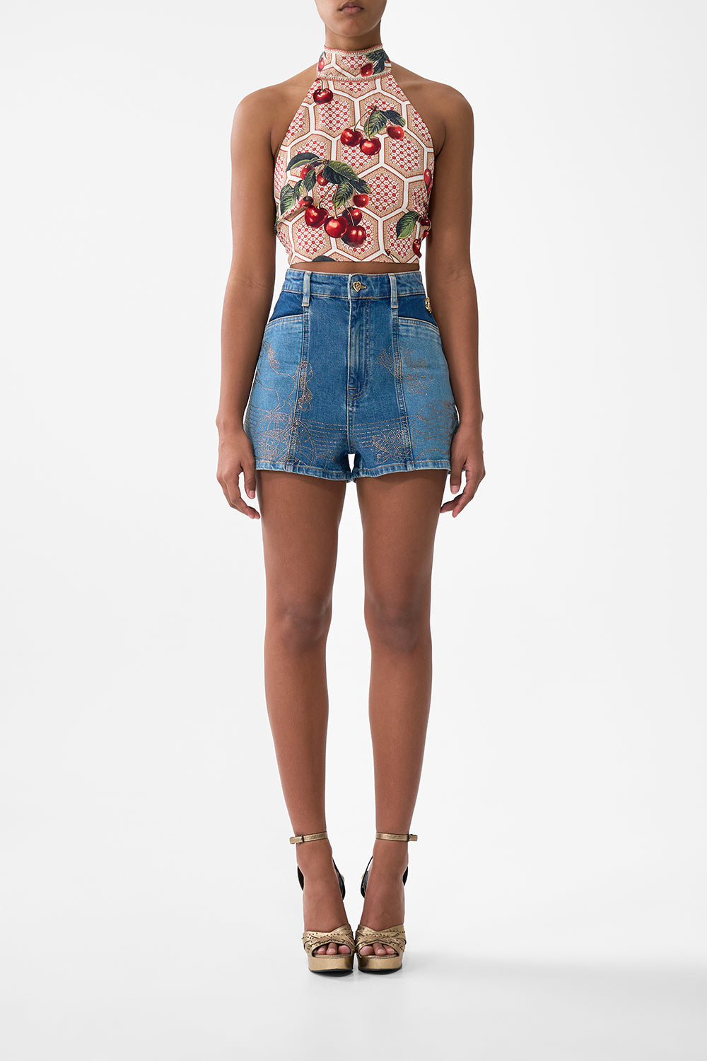 The CAMILLA JENNA ZODIAC ZONE SHORT DENIM