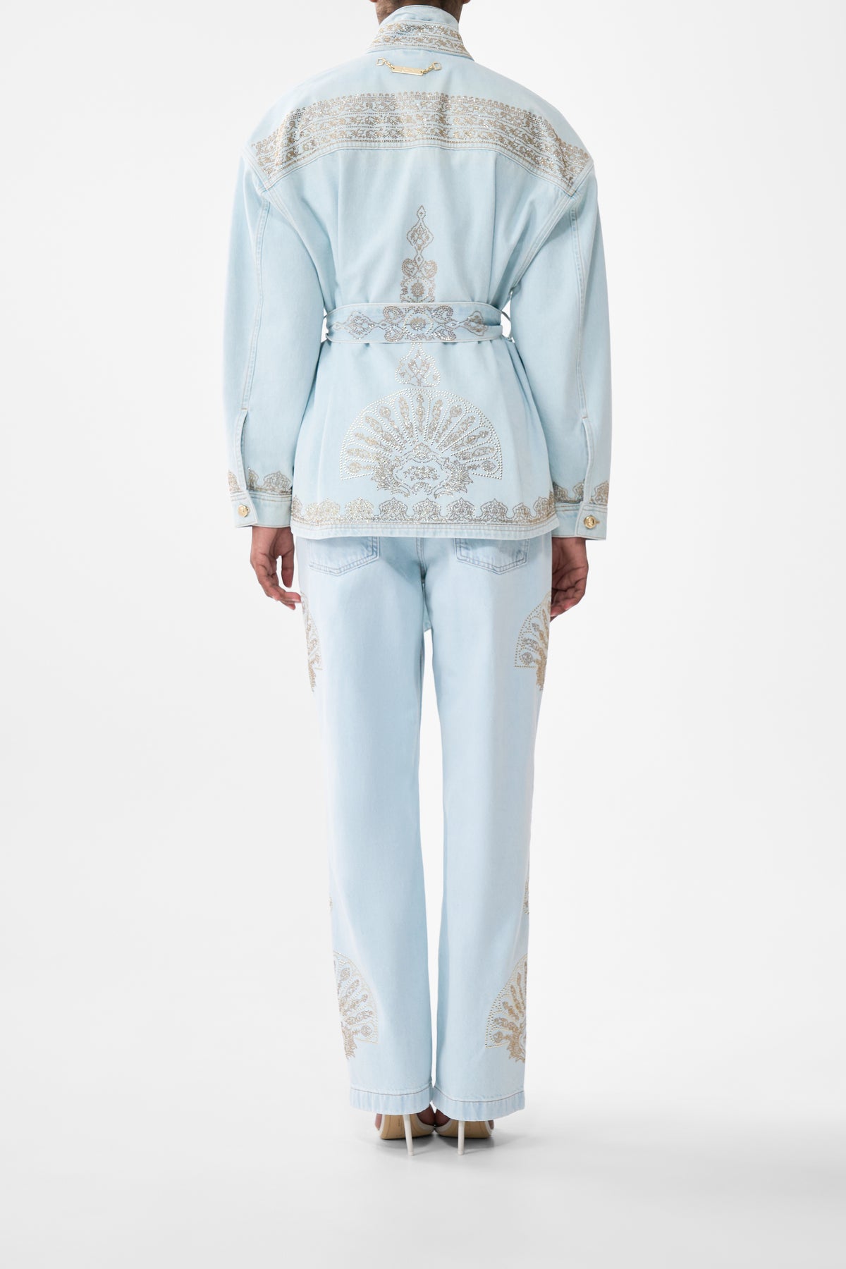 ALIKA ISTANBUL ALCHEMY HIGH NECK JACKET DENIM