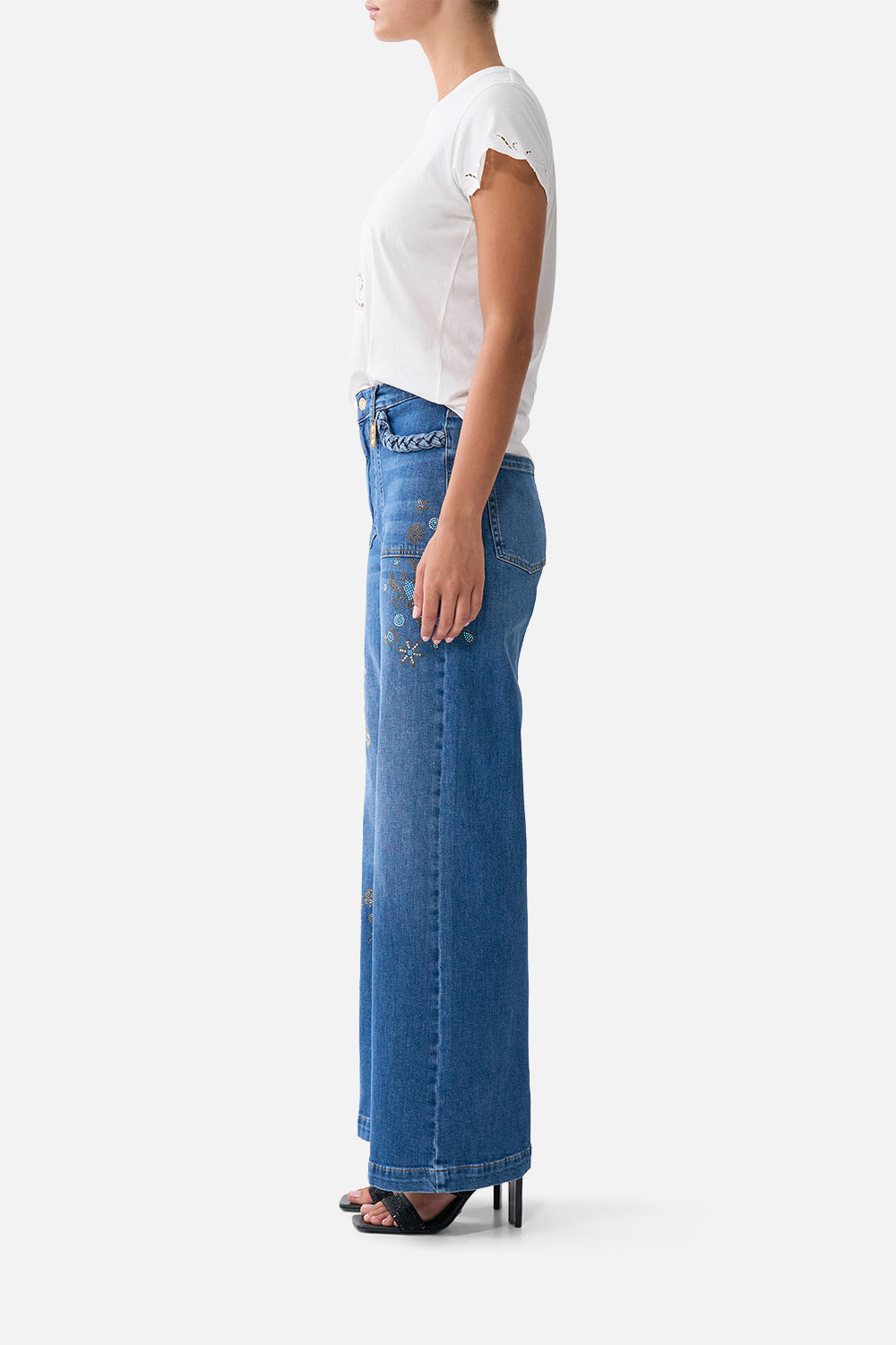 JENNA TURKIYE TALISMAN HIGH WAISTED FLARE DENIM
