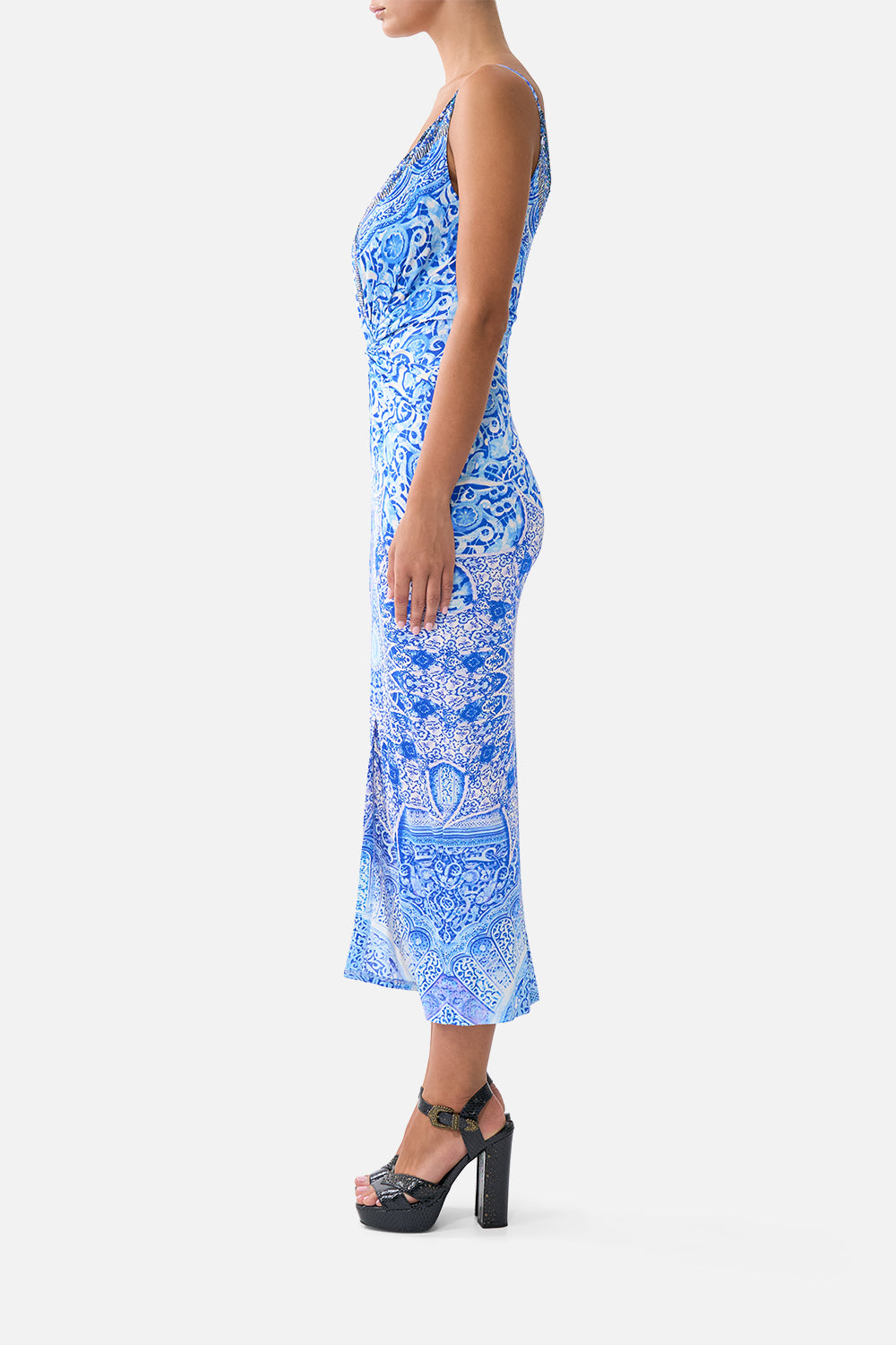 STRAPPY DRESS WITH TWIST FRONT THE BOSPHOROUS
