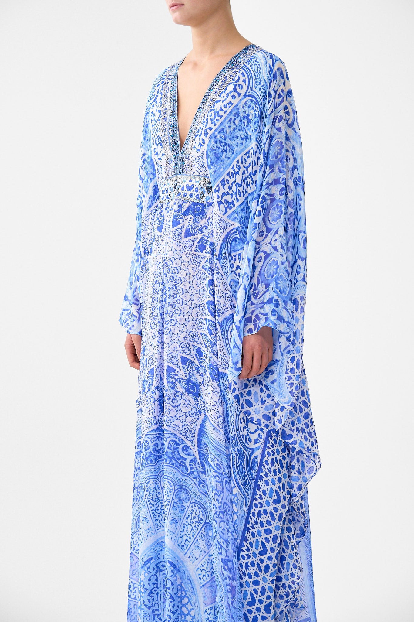 LONG KAFTAN WITH WAIST DETAIL THE BOSPHOROUS
