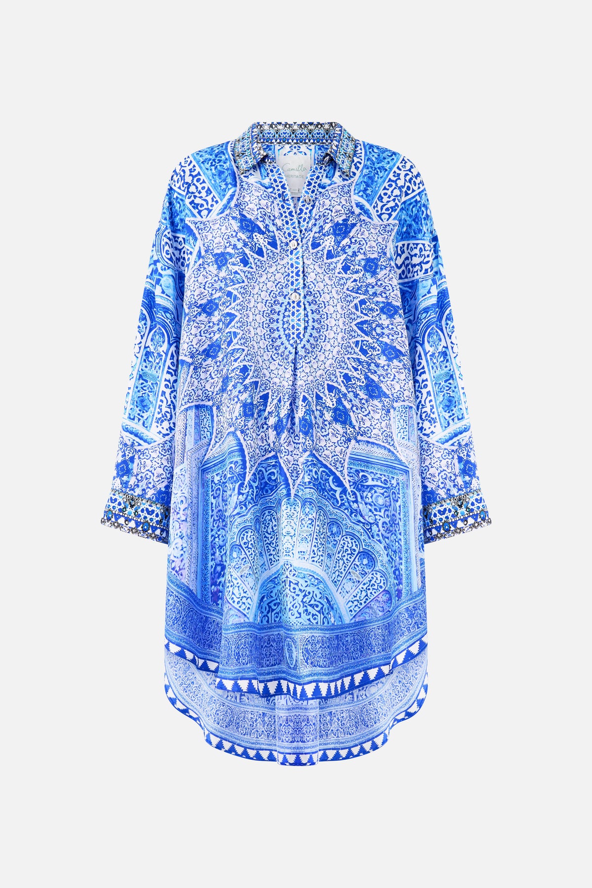 RELAXED HIGH LOW SHIRT DRESS THE BOSPHOROUS