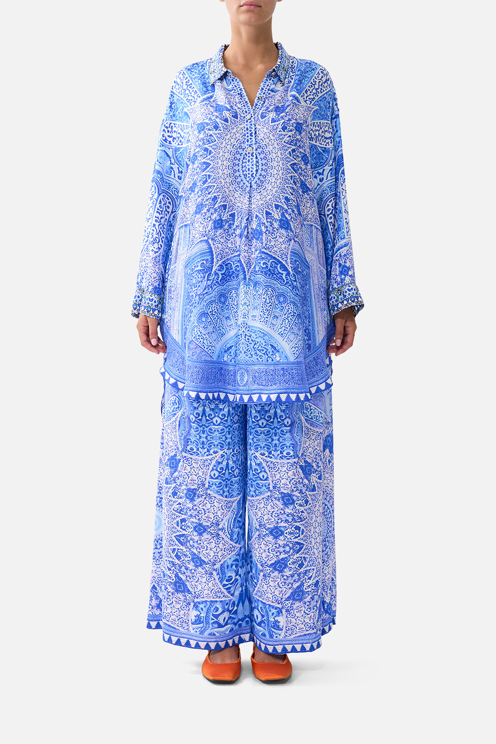 RELAXED HIGH LOW SHIRT DRESS THE BOSPHOROUS