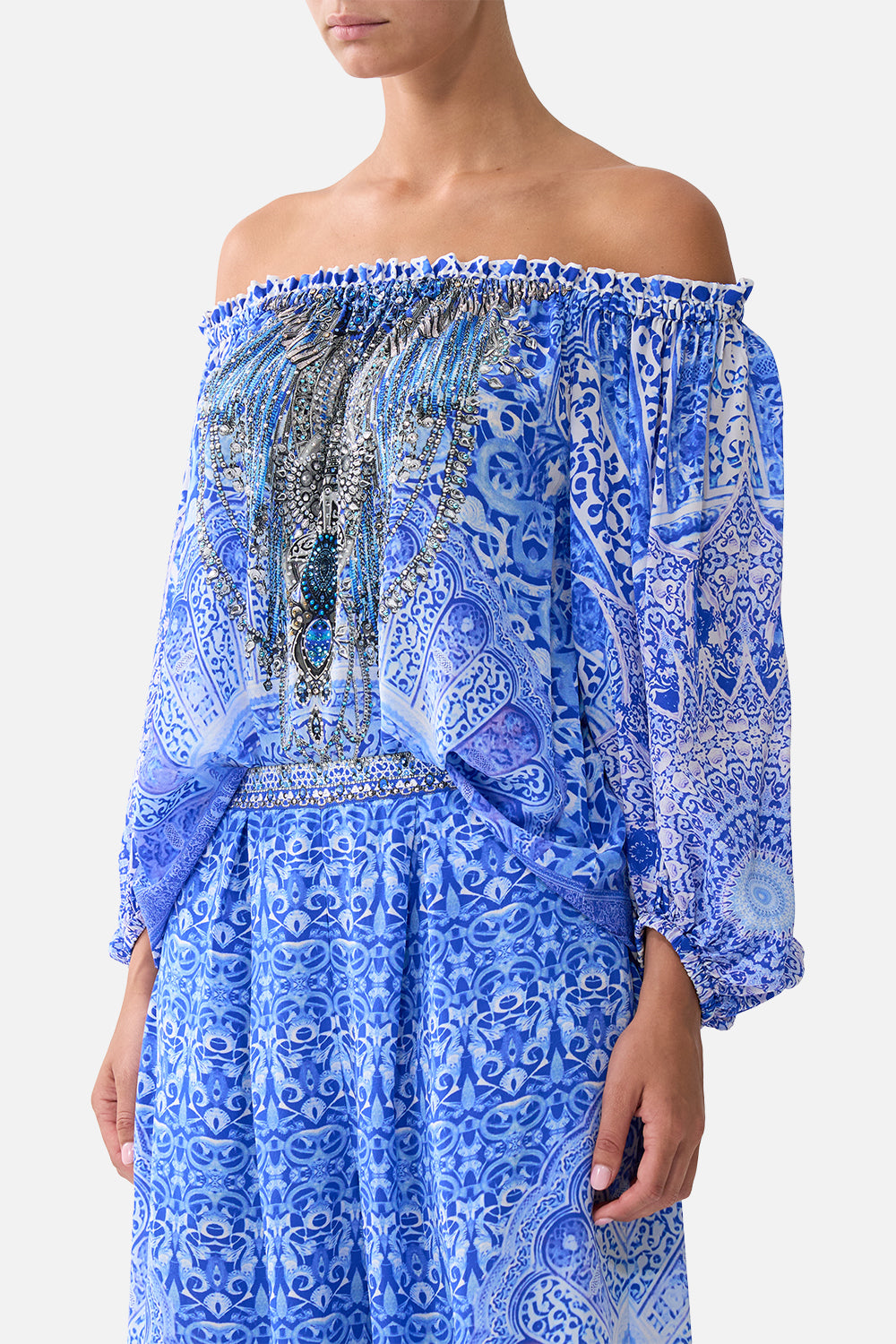 FRILL OFF SHOULDER TOP THE BOSPHOROUS