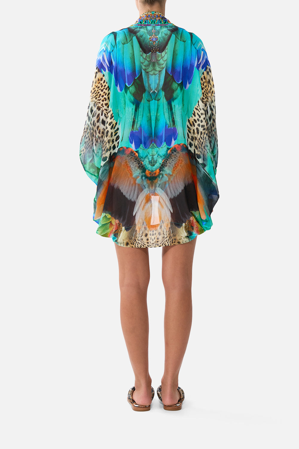 The CAMILLA OPEN FRONT CARDI CAPE JUNGLE FLIGHT