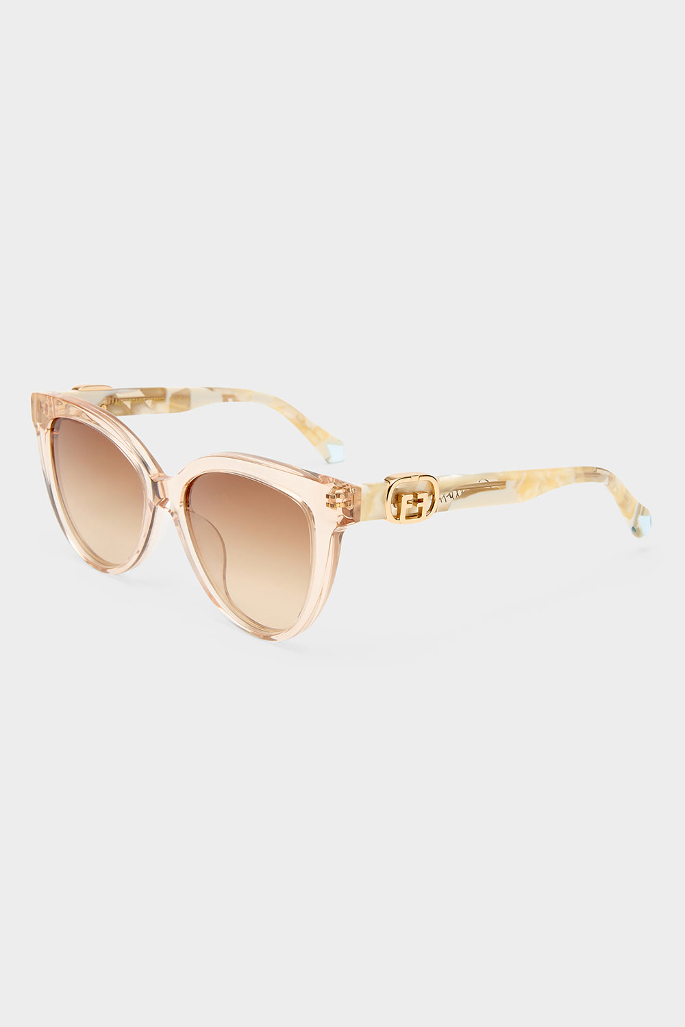 The CAMILLA ALL ABOARD SUNGLASSES LINEN / IVORY MARBLELINEN / IVORY MARBLE