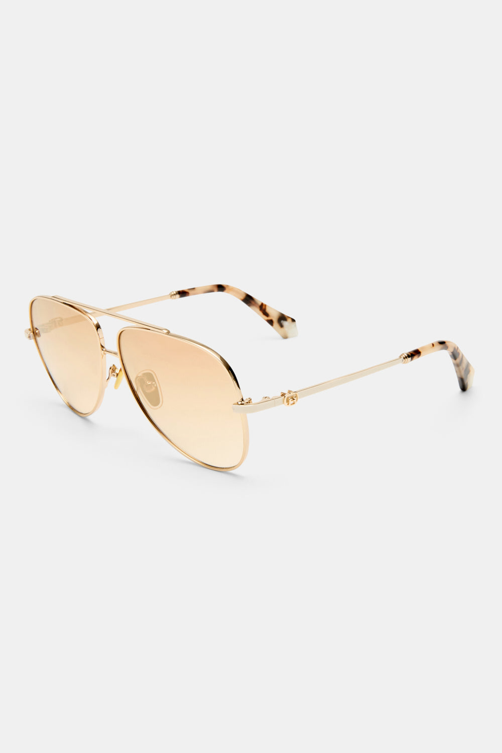 THE VOYAGE SUNGLASSES GOLD / NATURAL TORT