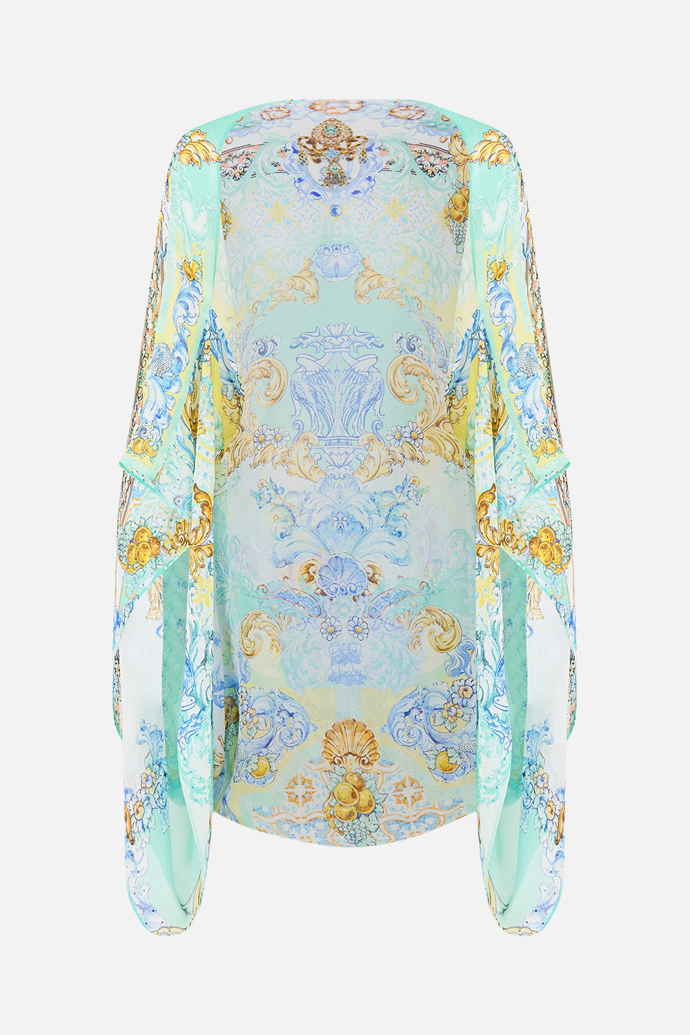 SILK CHIFFON SHRUG DIAL UP THE TILES