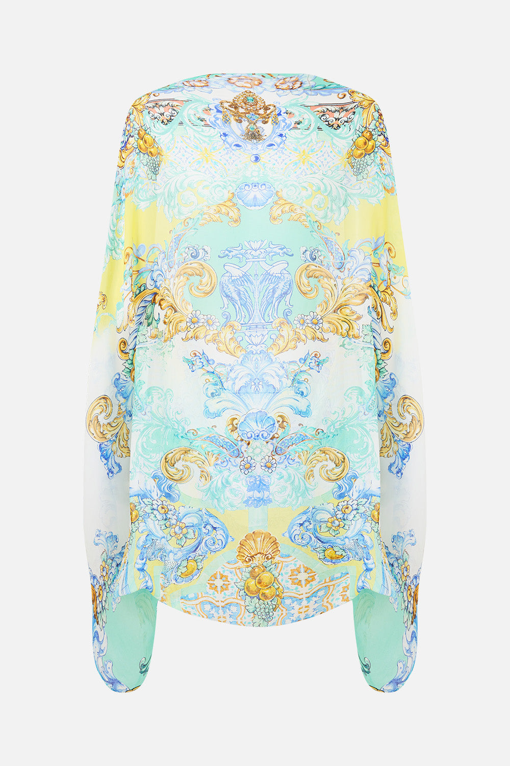 SILK CHIFFON SHRUG DIAL UP THE TILES