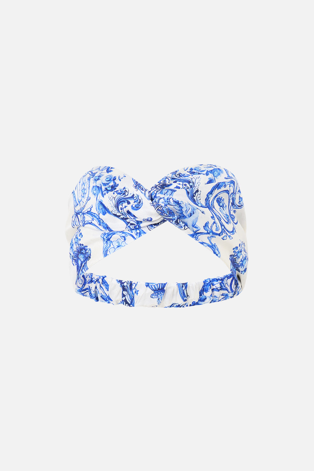 The CAMILLA WOVEN TWIST HEADBAND CERAMIC PANORAMICCERAMIC PANORAMIC