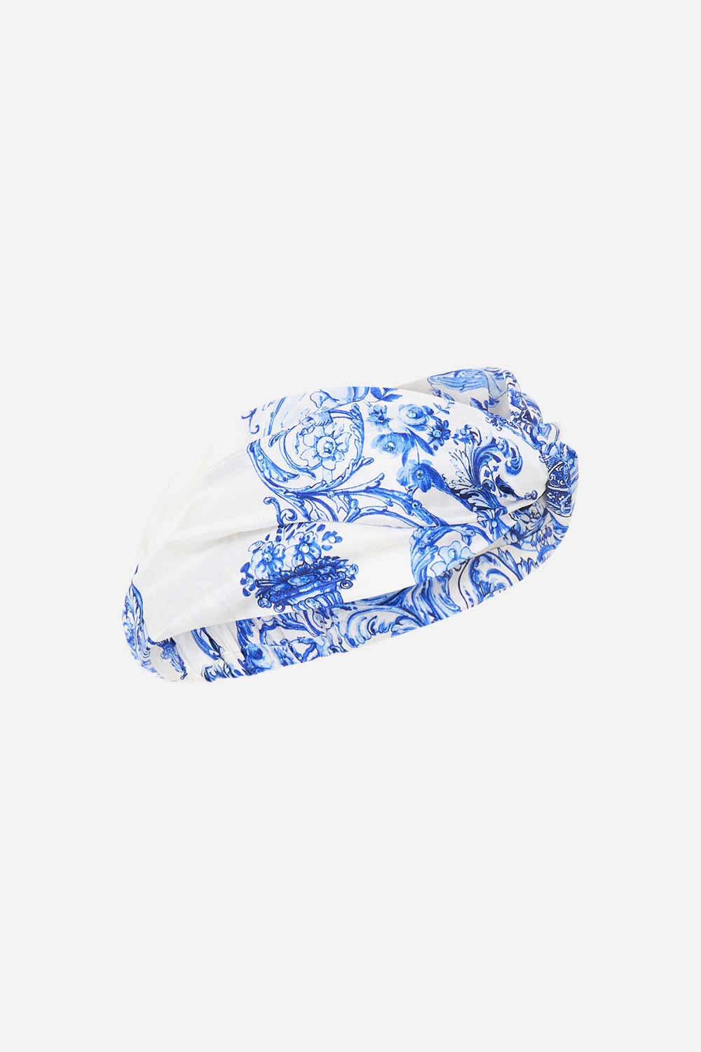 The CAMILLA WOVEN TWIST HEADBAND CERAMIC PANORAMIC