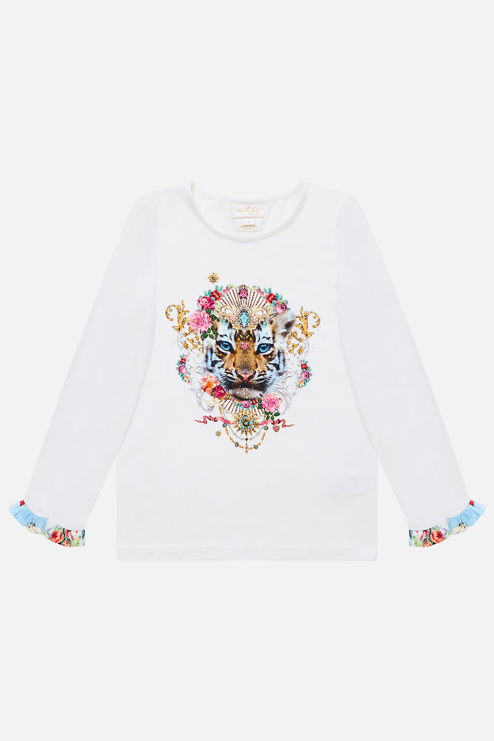 KIDS LONG SLEEVE TEE W FRILL CUFF TORERO LIBERTINE