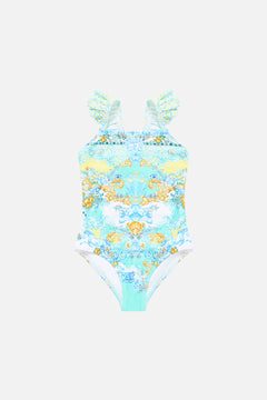 KIDS STRAIGHT NECK ONE PIECE WITH FRILL STRAPS DIAL UP THE TILES