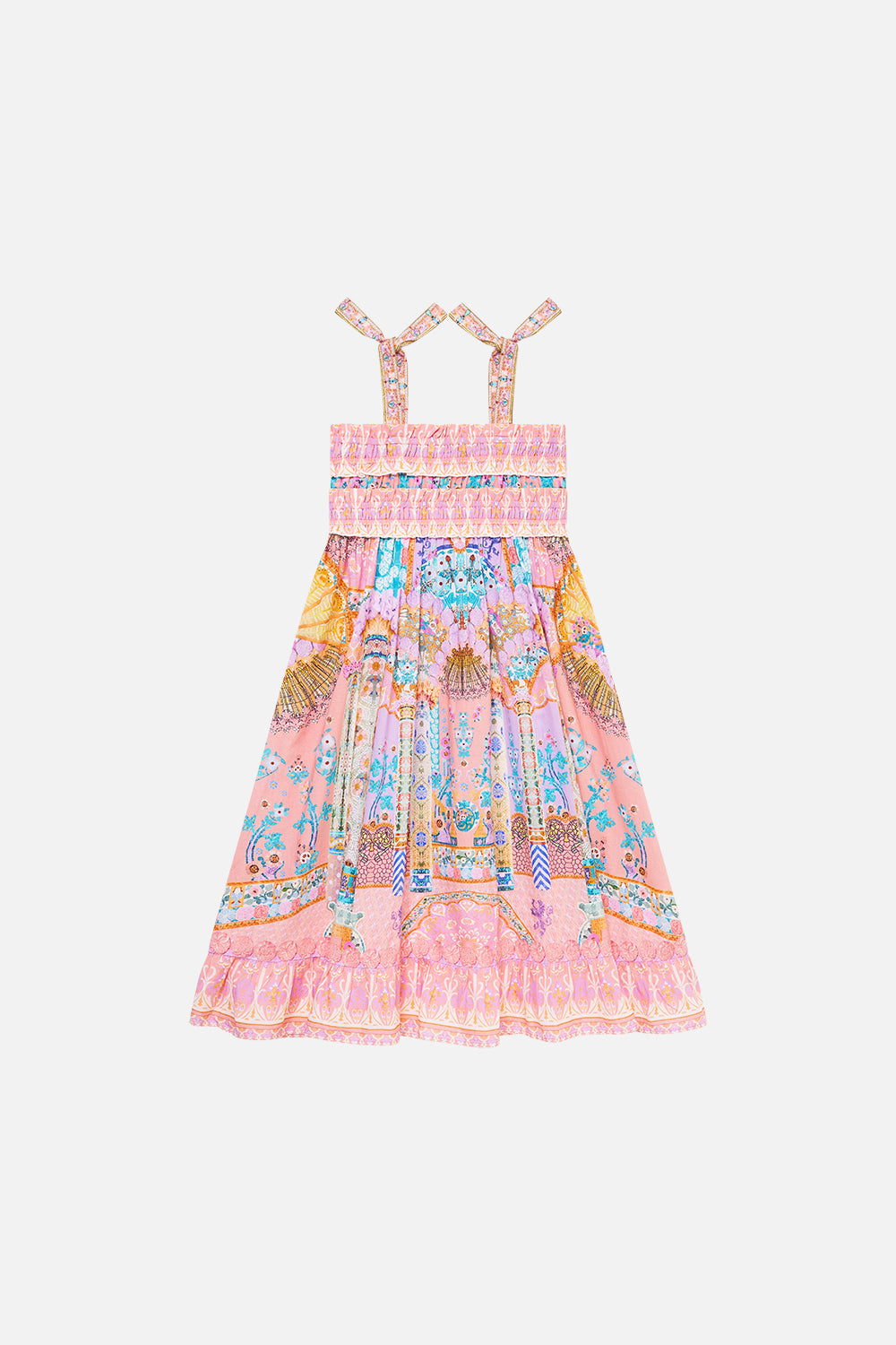 The CAMILLA KIDS SHIRRED MAXI DRESS W TIE SHOULDER HOWDY GAUDIHOWDY GAUDI