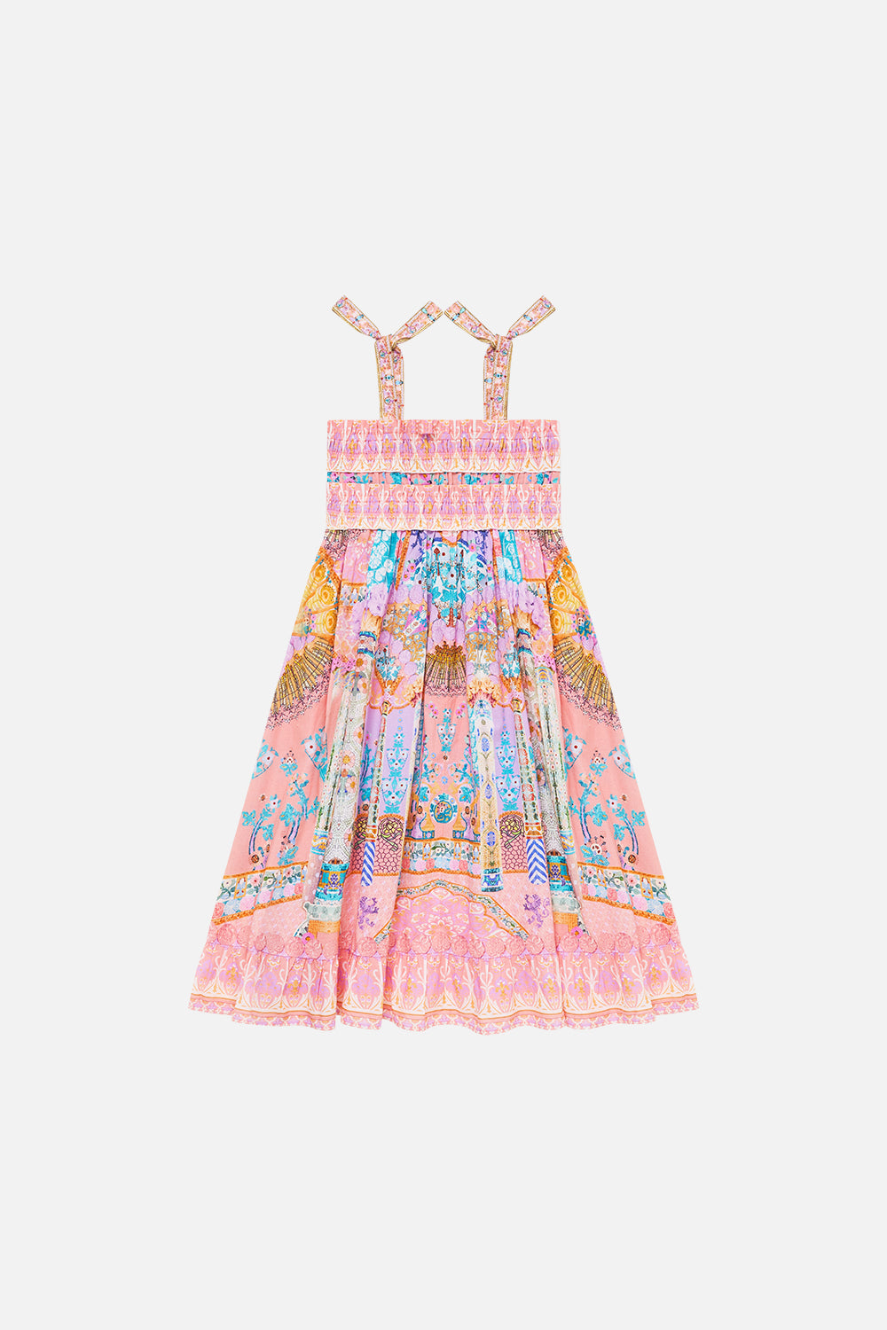 The CAMILLA KIDS SHIRRED MAXI DRESS W TIE SHOULDER HOWDY GAUDI