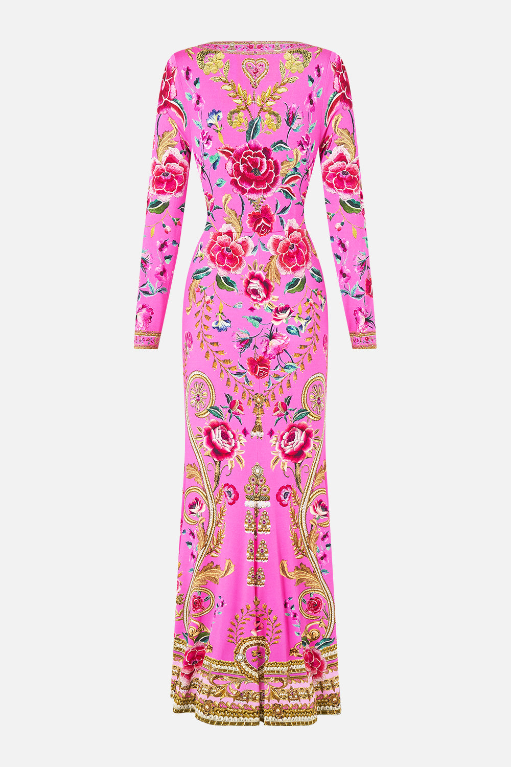 V NECK DRESS WITH TWIST FRONT DETAIL MATADORA FLORA