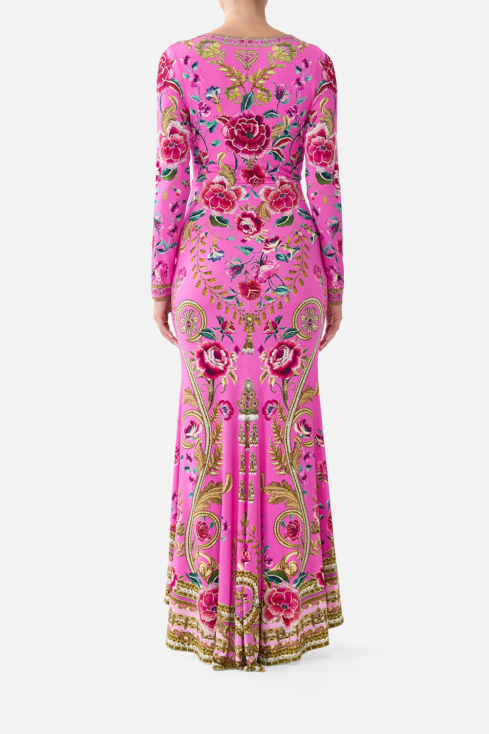 V NECK DRESS WITH TWIST FRONT DETAIL MATADORA FLORA
