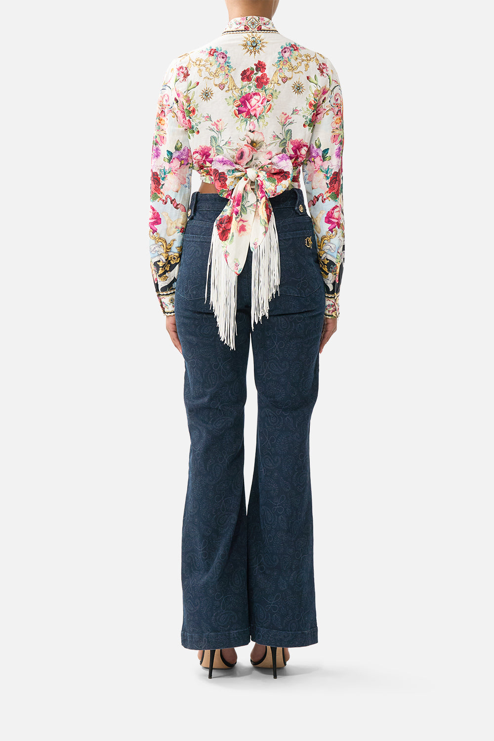CROPPED WRAP SHIRT WITH TIE TORERO LIBERTINE