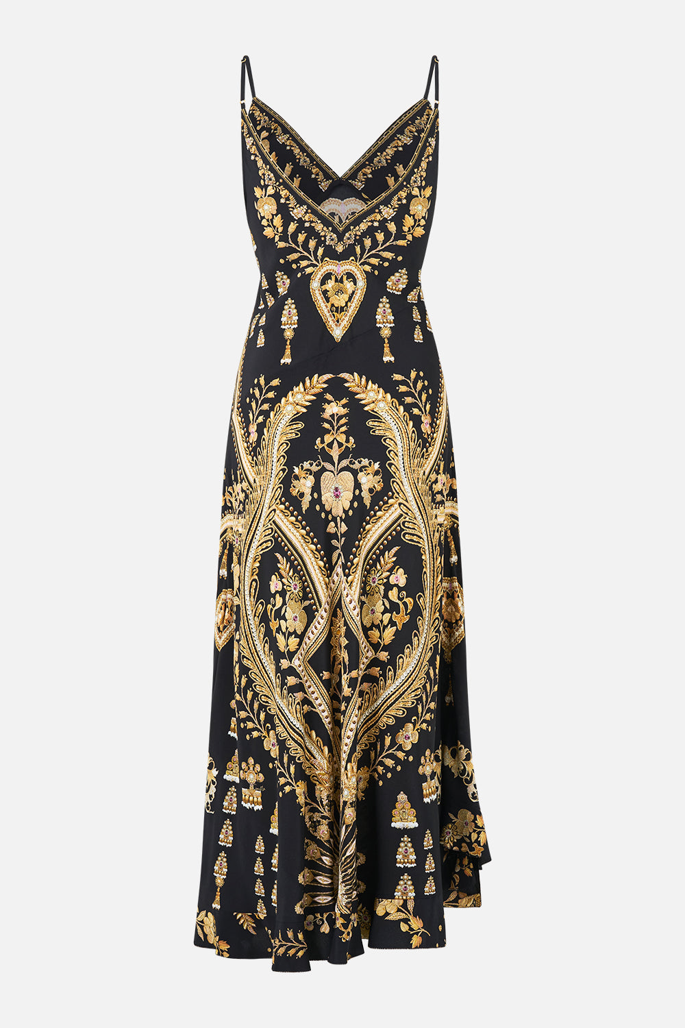 BIAS SLIP DRESS WITH FRILL HEM TAURUS RISING