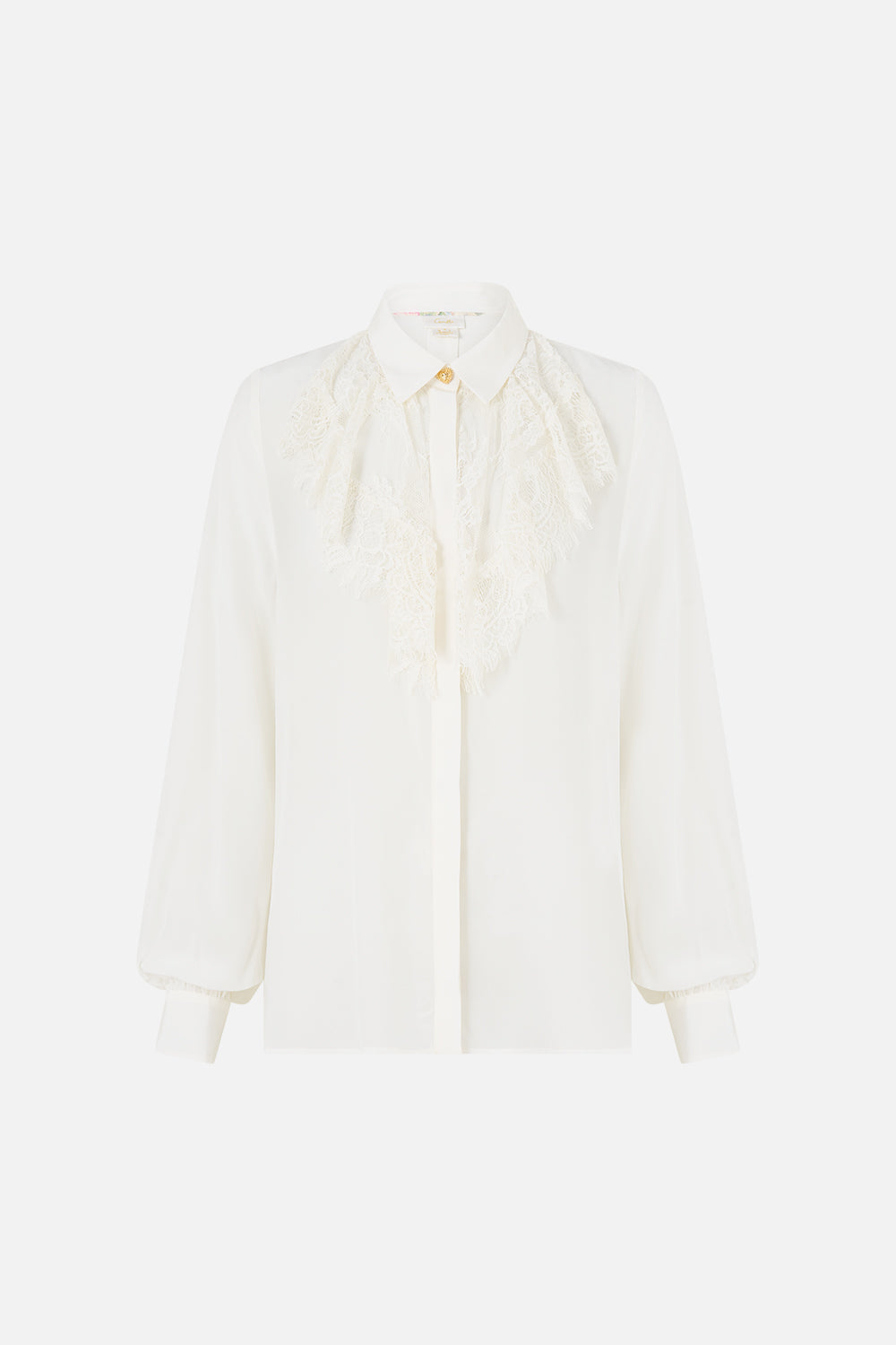 COLLARED SHIRT WITH FRILL NECK DETAIL TORERO LIBERTINE