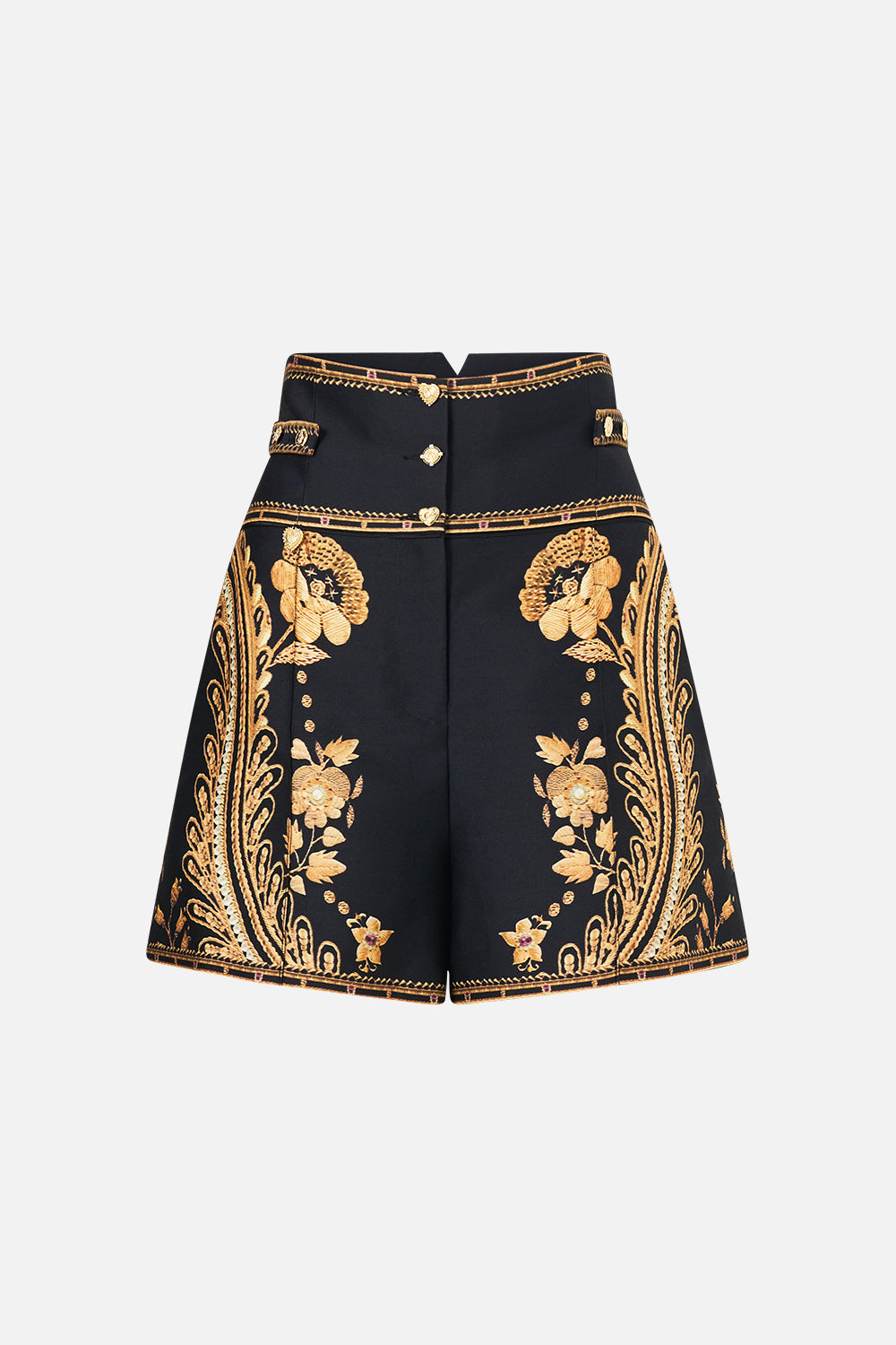 HIGH WAIST SHORT WITH BUTTON DETAIL TAURUS RISING