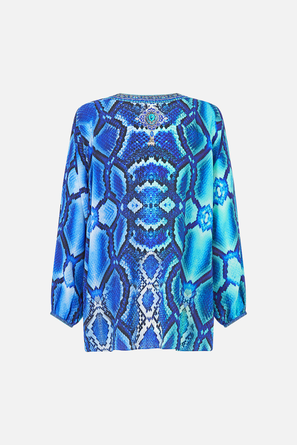 LACE UP BLOUSE THE SAPPHIRE SERPENT