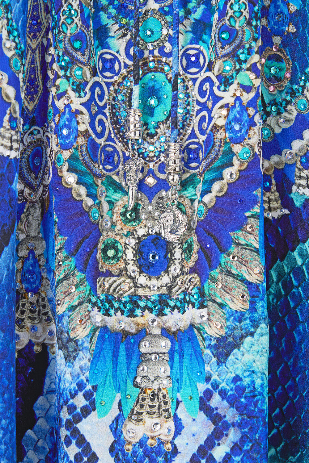 LACE UP BLOUSE THE SAPPHIRE SERPENT