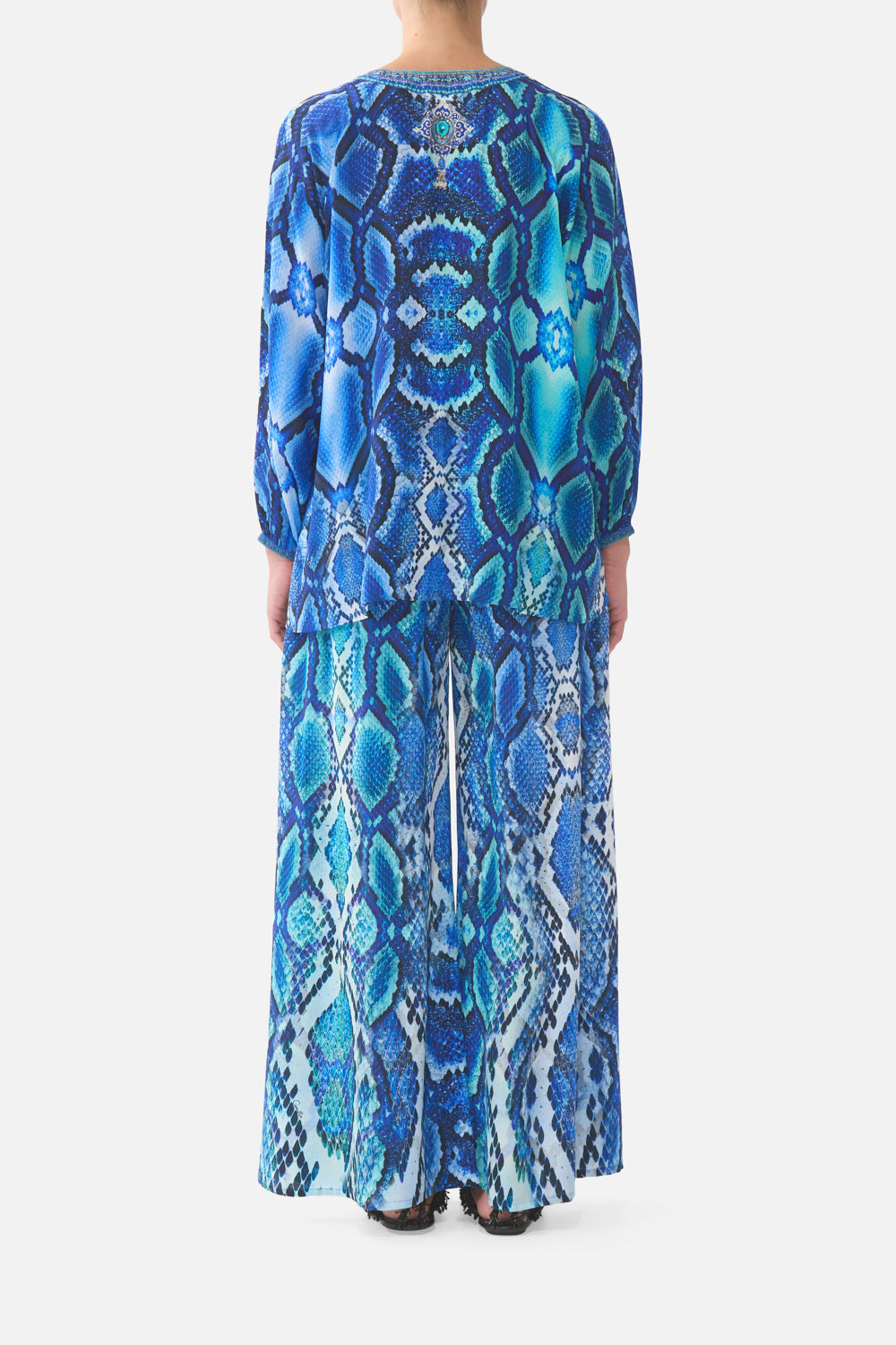 LACE UP BLOUSE THE SAPPHIRE SERPENT