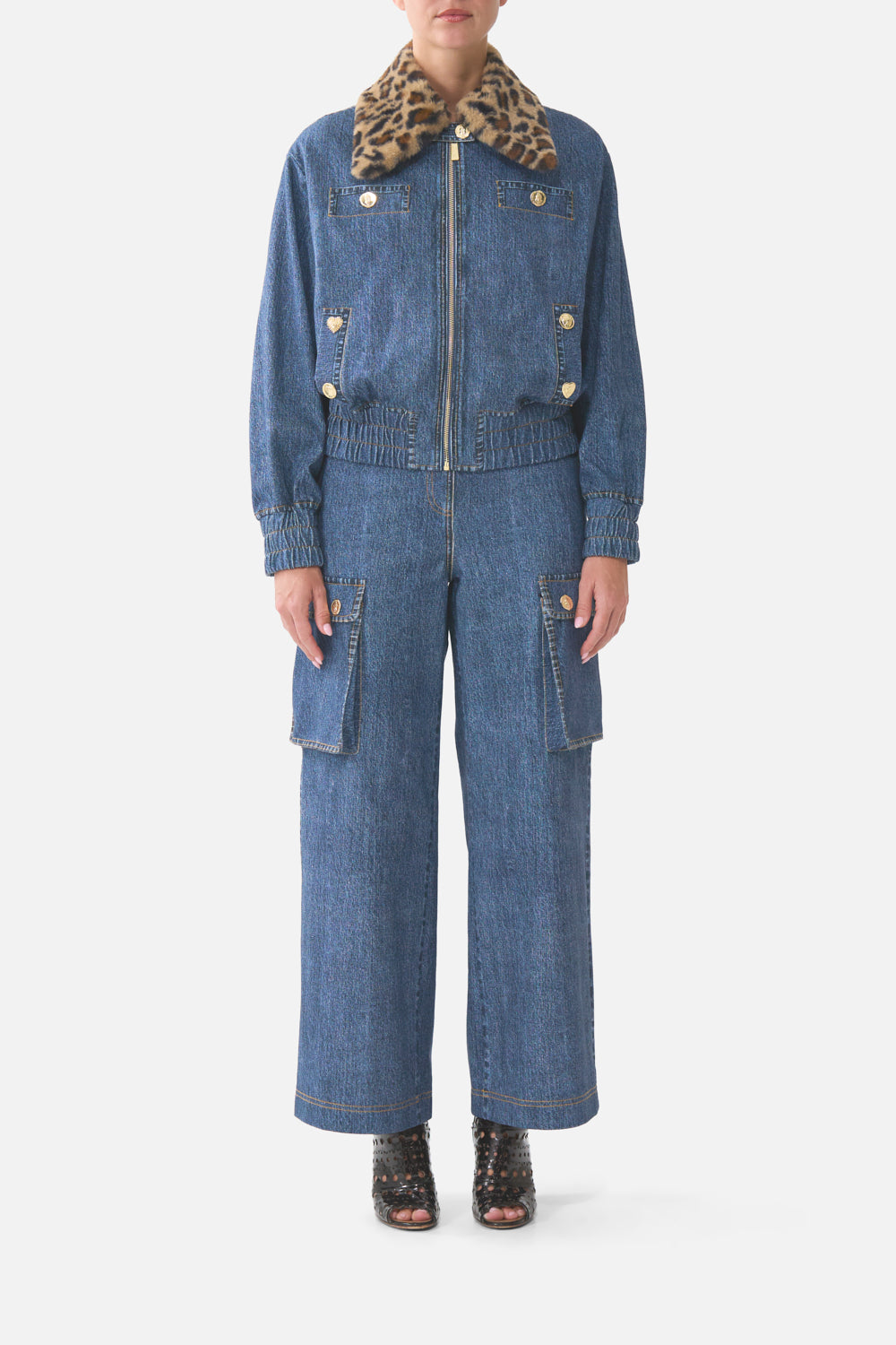 RELAXED TERRY PANT WITH POCKET DETAIL FIESTA, SIESTA, REPEAT