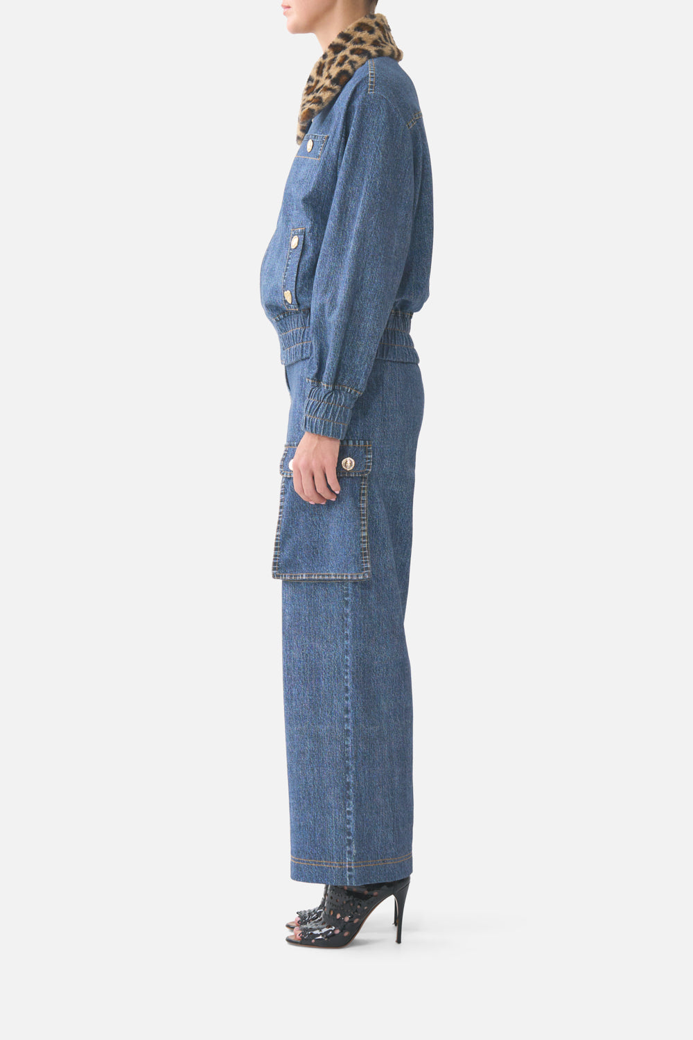 RELAXED TERRY PANT WITH POCKET DETAIL FIESTA, SIESTA, REPEAT