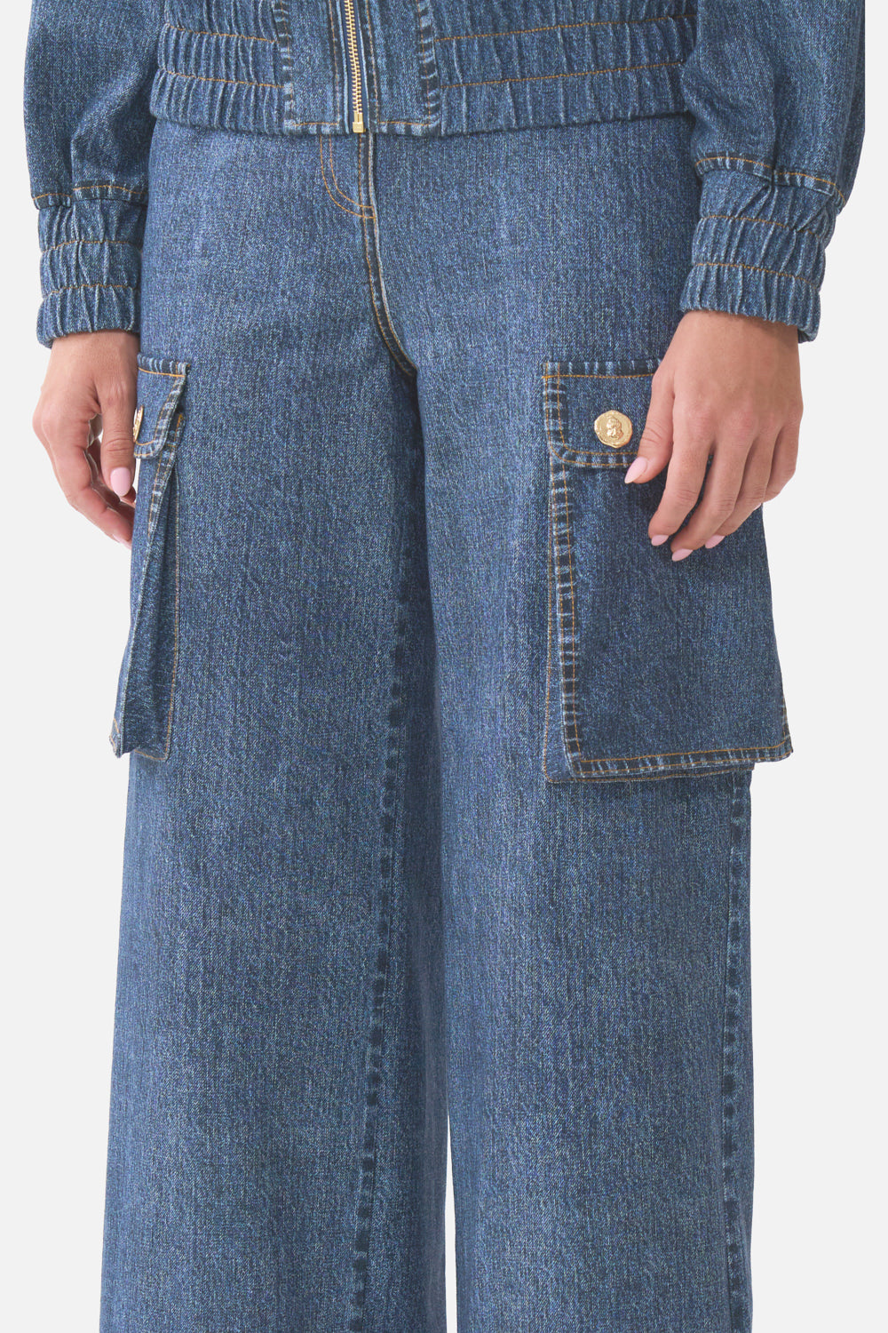 RELAXED TERRY PANT WITH POCKET DETAIL FIESTA, SIESTA, REPEAT