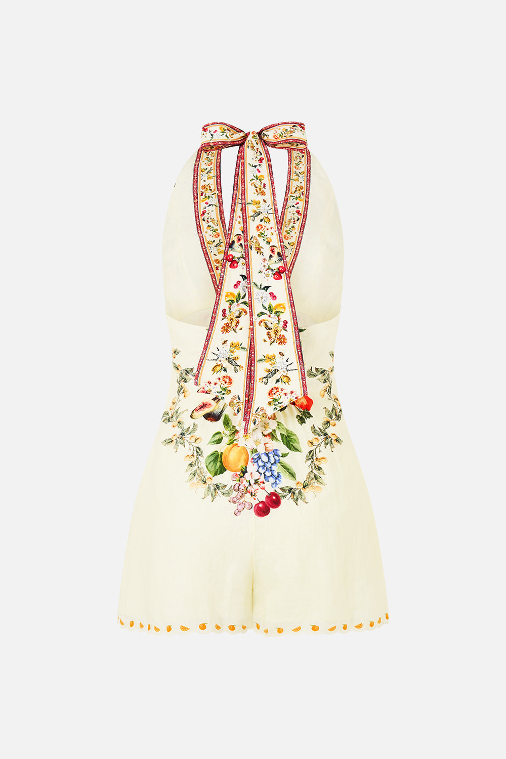 BUTTON FRONT HALTER PLAYSUIT VA VA VINTAGE