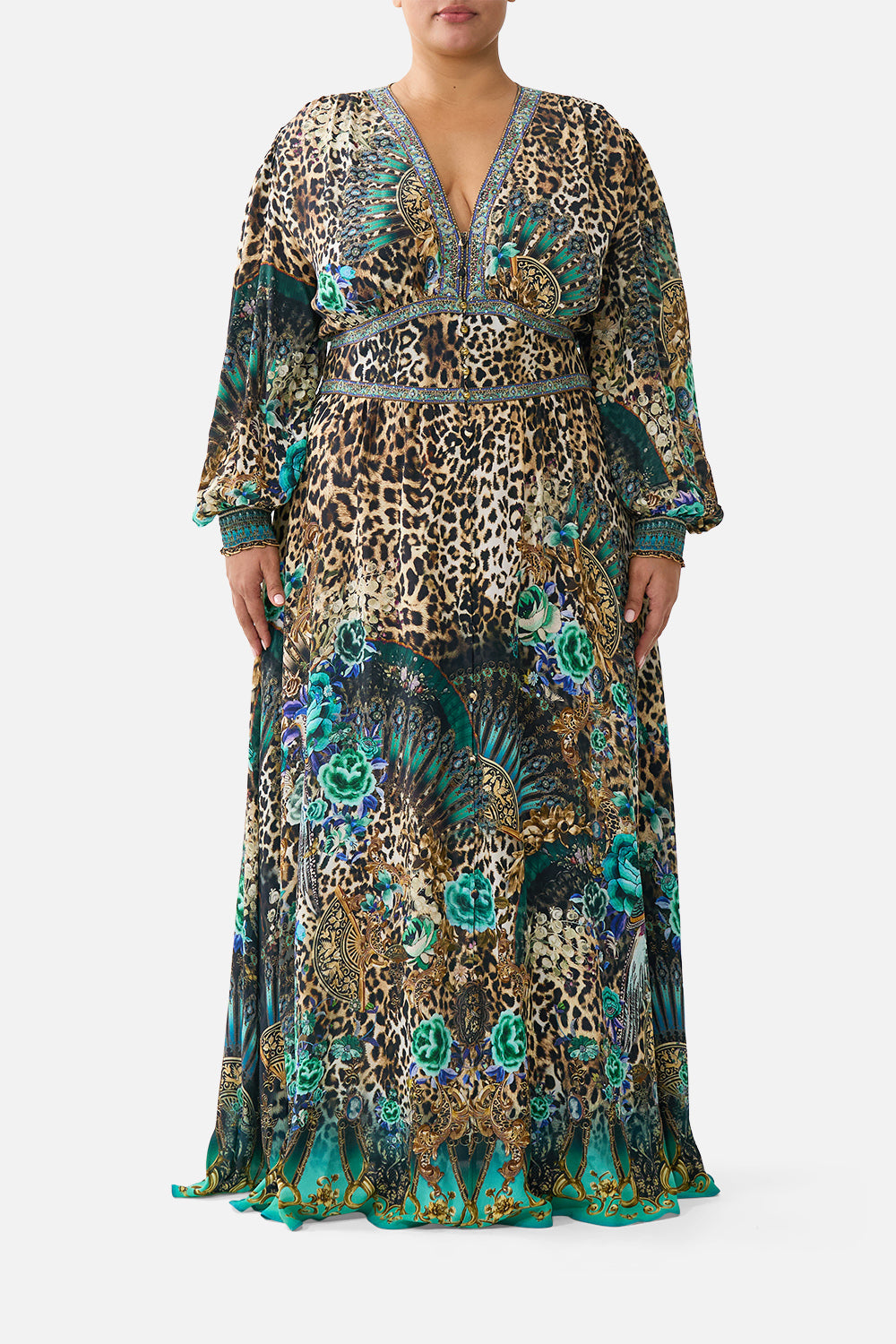 BUTTON DRESS WITH SHAPED WAISTBAND FLAMENCO EUPHORIA