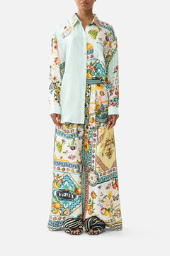 WIDE LEG TROUSER WITH FRONT POCKETS MAGIC OF THE MERCADO