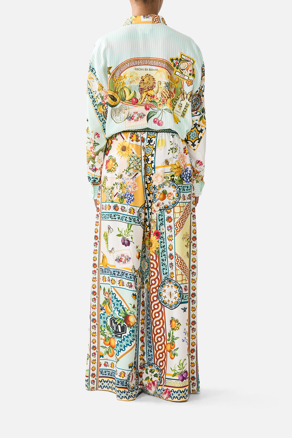 WIDE LEG TROUSER WITH FRONT POCKETS MAGIC OF THE MERCADO